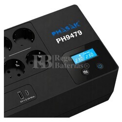 Sai 1050VA / 600 W Phasak | PH9479 Interactivo LCD con AVR